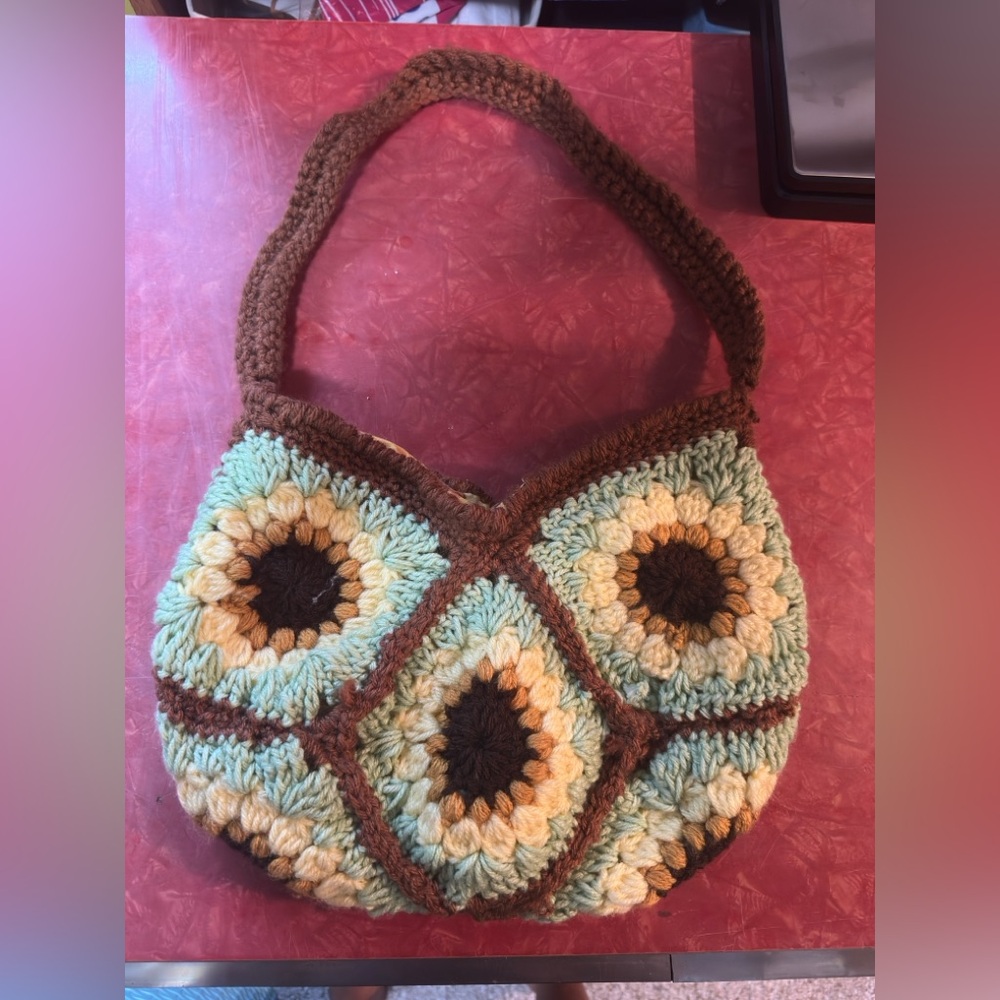 🌼🌻Crochet Sunflower Shoulder Bag